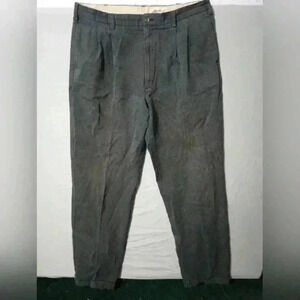 Eddie Bauer Men's Gray Pants Tall/Grand Sz 38 Cotton Classic Retro Preppy Y2K